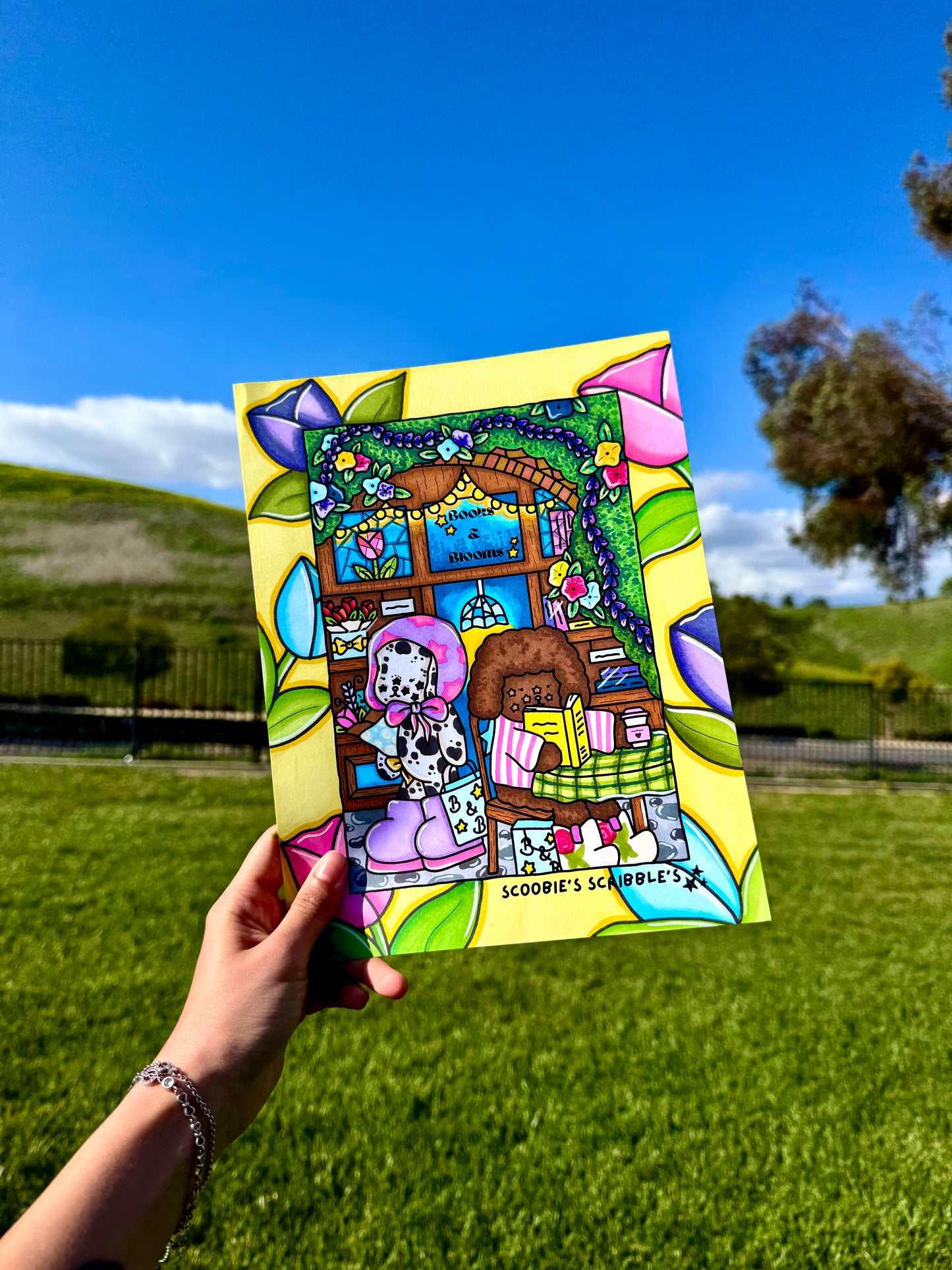 Books & Blooms Digital Download