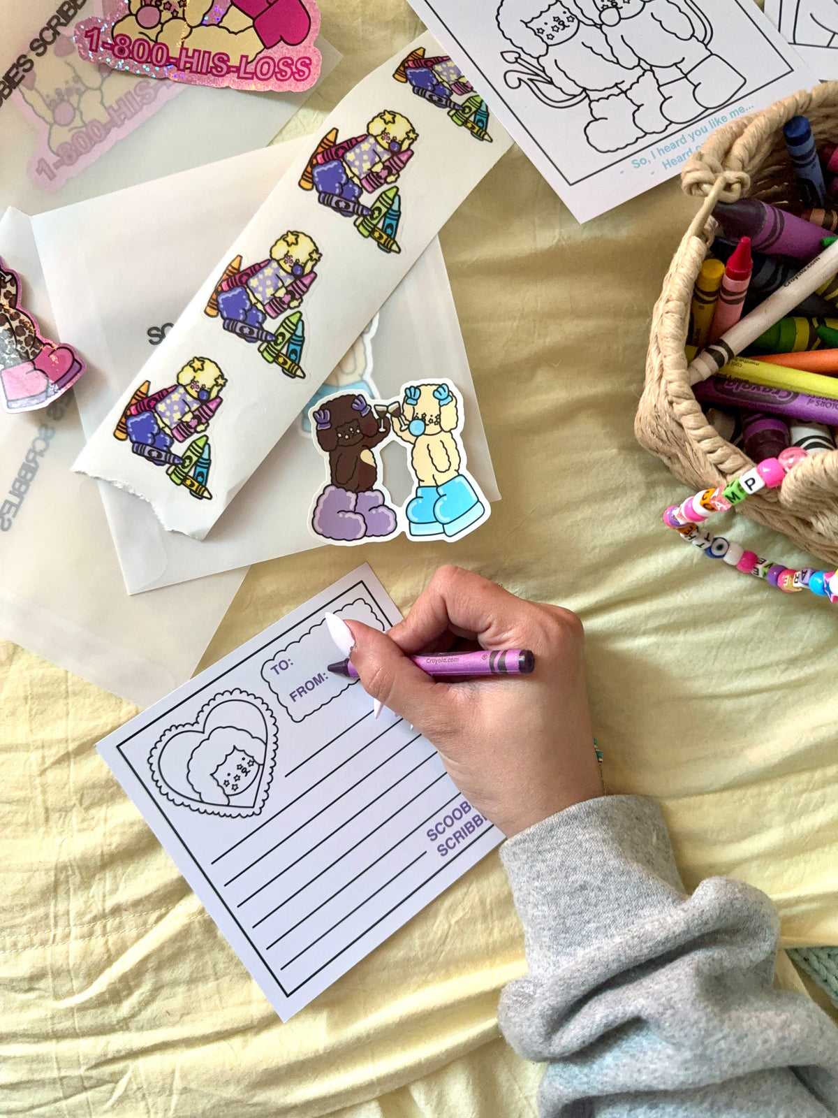 Postcards + Stickers